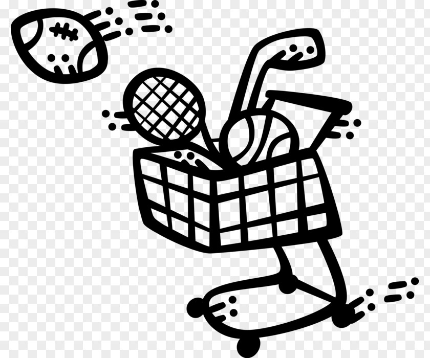 MShopping Cart Grocery Clip Art Chair Product Design Black & White PNG