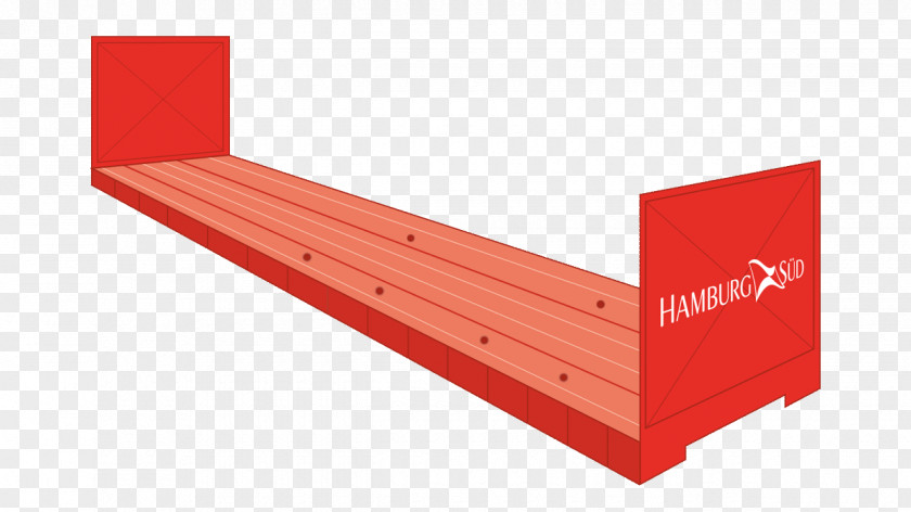 Shipping Container Intermodal Break Bulk Cargo Hamburg Süd Flat Rack PNG