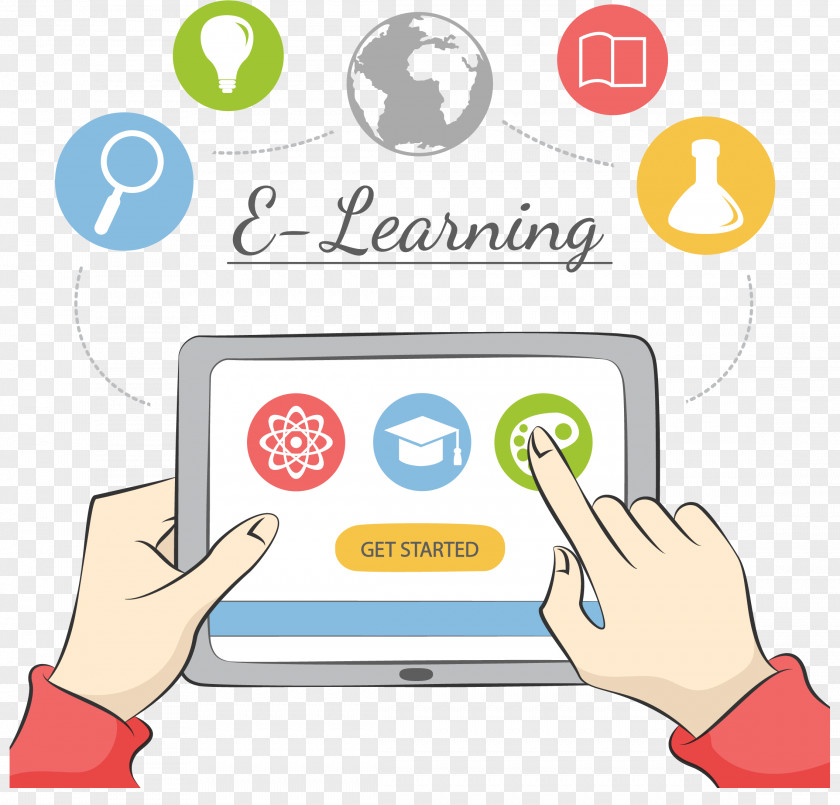 Tablet PC Learning Network Course Student E-learning Distance Education Virtual School PNG