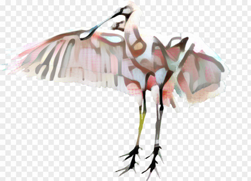 Wing Stork Pink Flamingo PNG