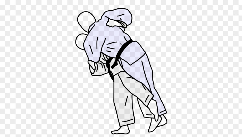 Judo Clip Art Line Drawing Cartoon Illustration PNG