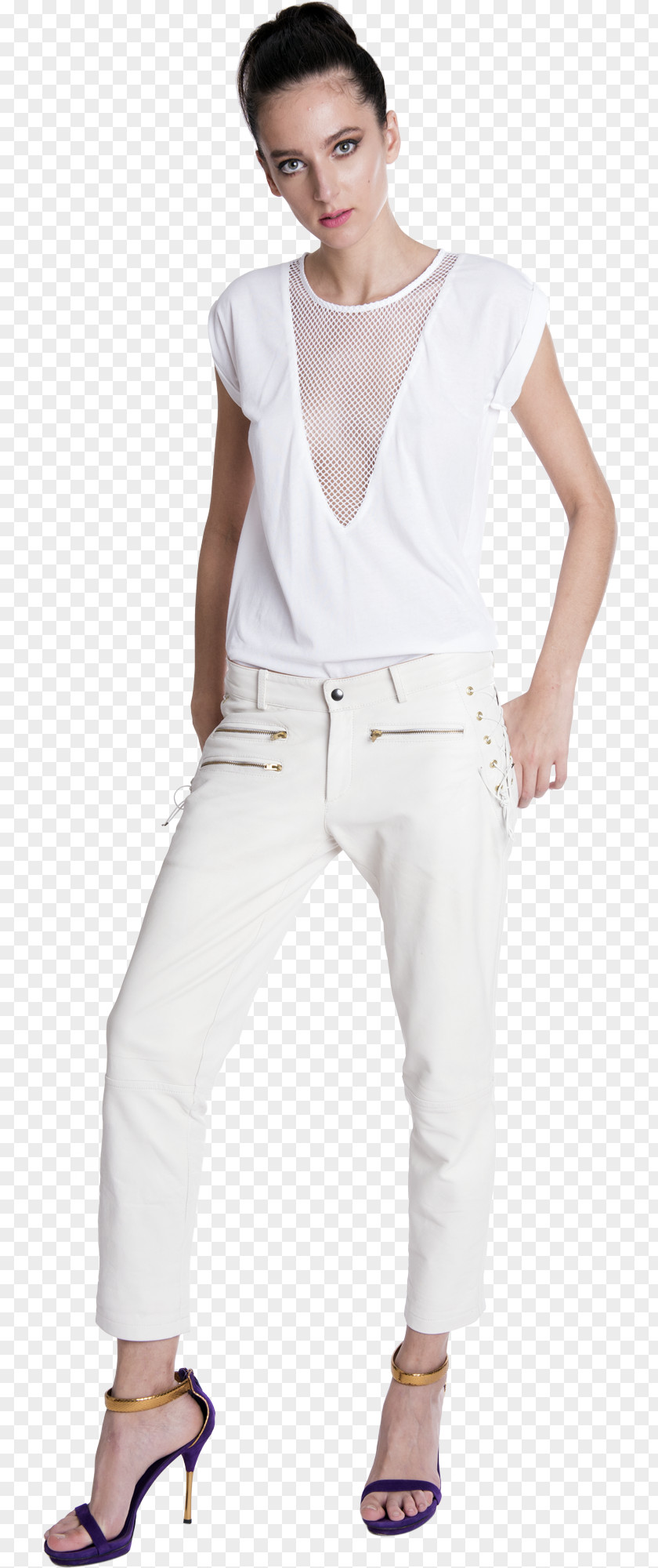 Leather Pants Ioana Ciolacu Jeans T-shirt Clothing PNG