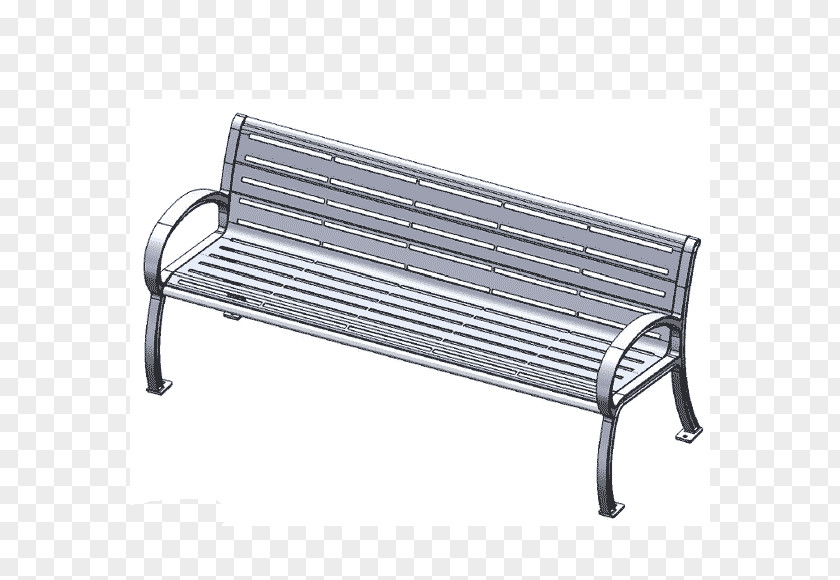 Line Steel Angle Bench PNG