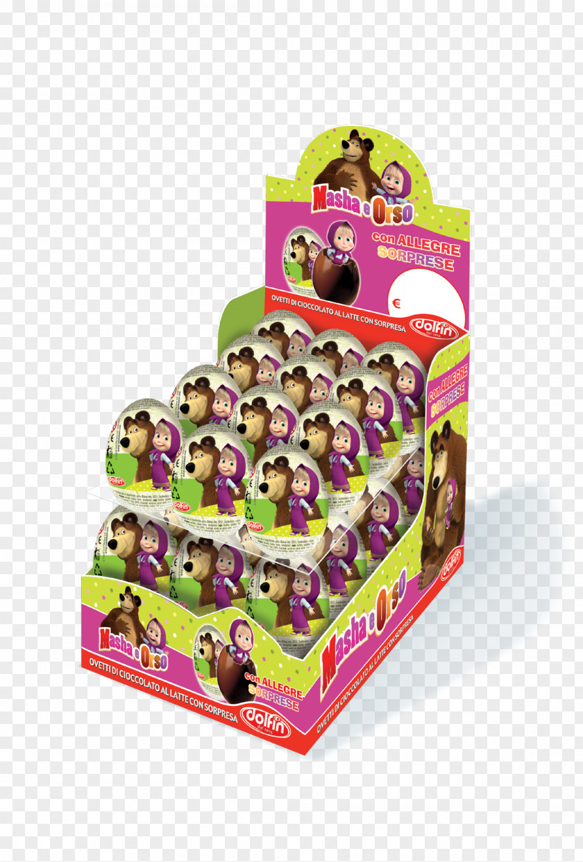 Masha E Orso Kinder Surprise Chocolate Egg Cell Food PNG