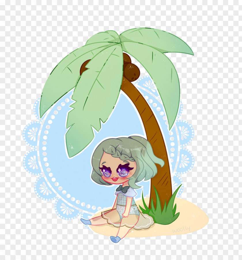 Refreshing Summer Cartoon Tree Plant PNG