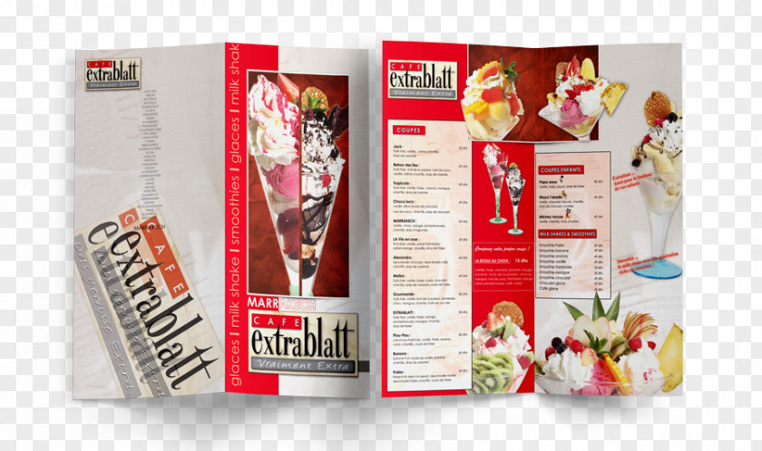 Restaurant Brochure Extrablatt Marrakech Agence De Communication Web Menu Cafe PNG