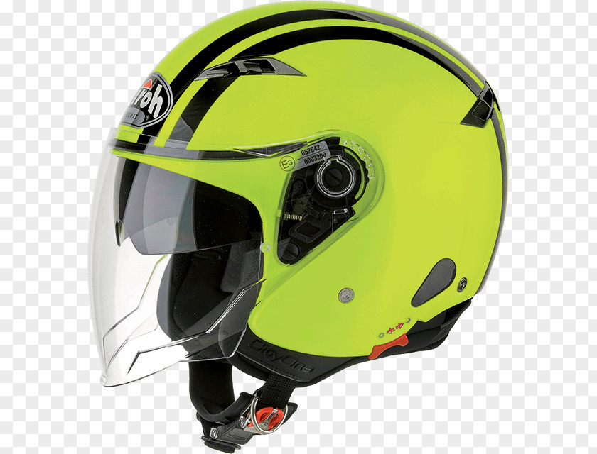Capacete Motociclista Motorcycle Helmets Airoh City One Flash Jet Helmet PNG