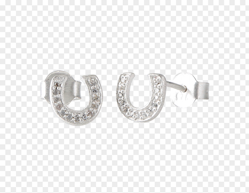 Fine Horse Earring Silver Body Jewellery PNG