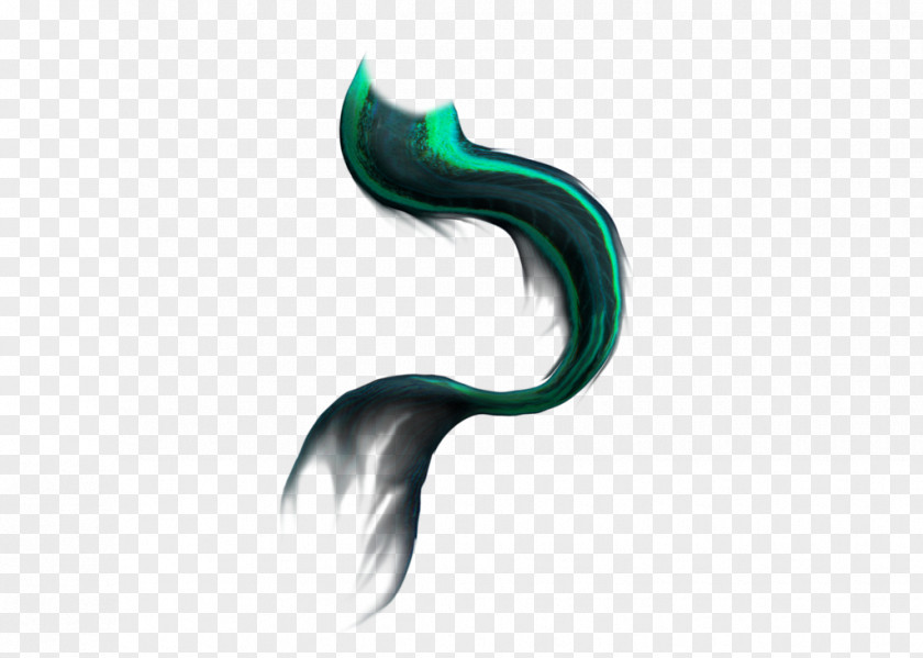 Mermaid Tail Green Desktop Wallpaper PNG
