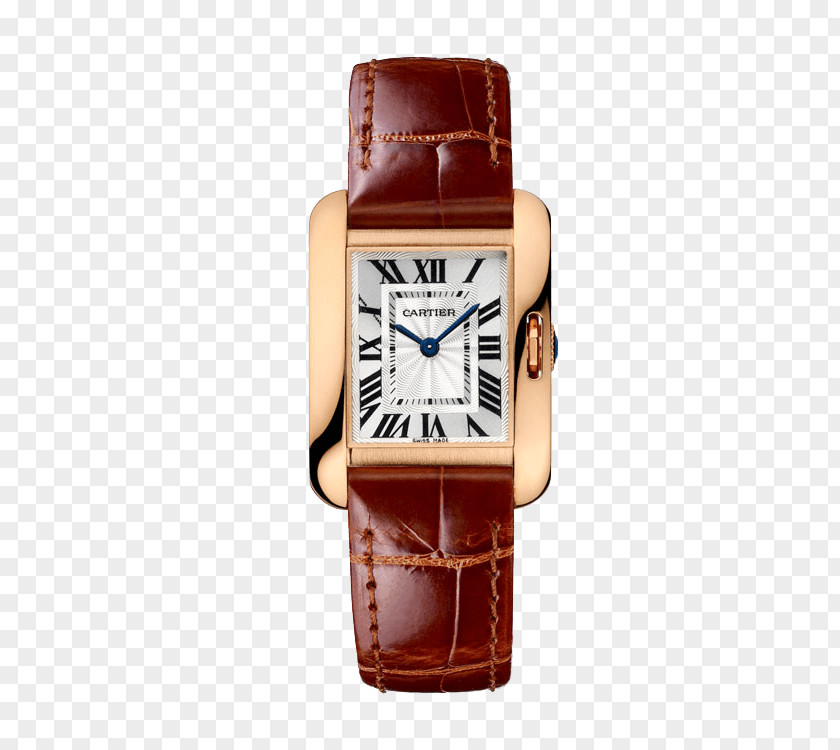 Watch Cartier Tank Anglaise Louis PNG
