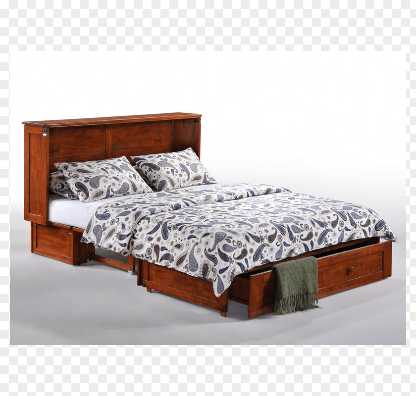 Bed Bedside Tables Murphy Mattress Furniture PNG