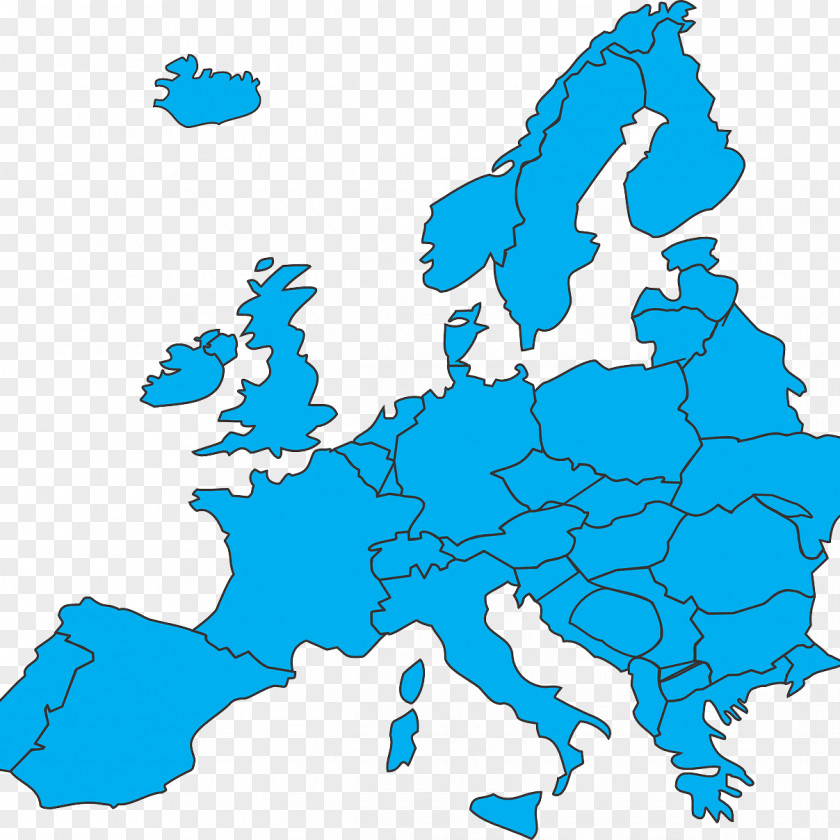 Europe Map Clip Art PNG