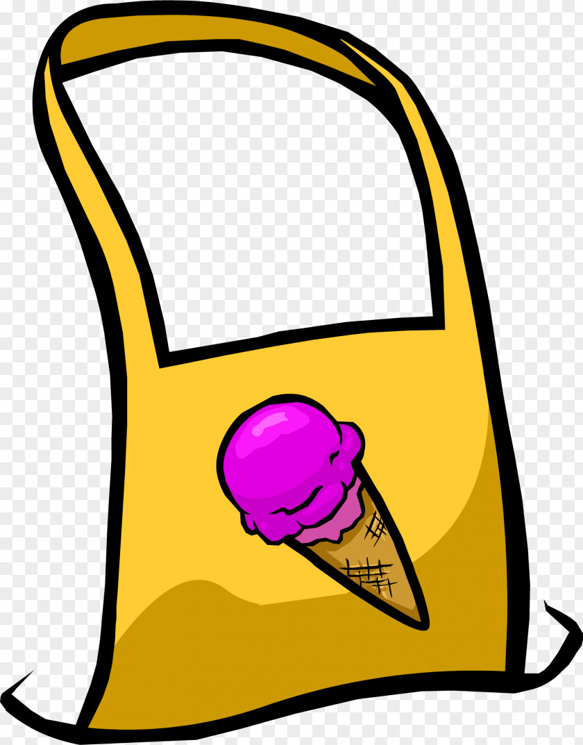 Ice Cream Club Penguin Apron Vendor Scarf PNG