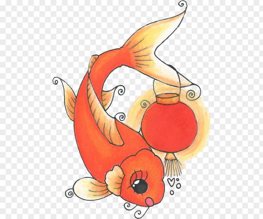 Koi Cartoon Fruit Fish Clip Art PNG