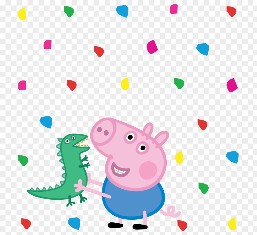 PEPPA PIG Grampy's Dinosaur Park; George's New Dinosaur; Captain Daddy Dog; Kylie Kangaroo; The Pet Competition Part 1 Party Child Wall Decal PNG