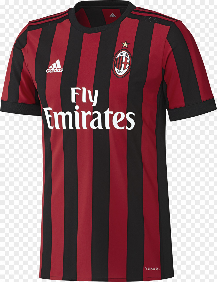 Soccer Jersey A.C. Milan T-shirt UEFA Champions League PNG