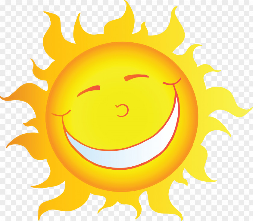Sun Cartoon Smile Royalty-free Clip Art PNG