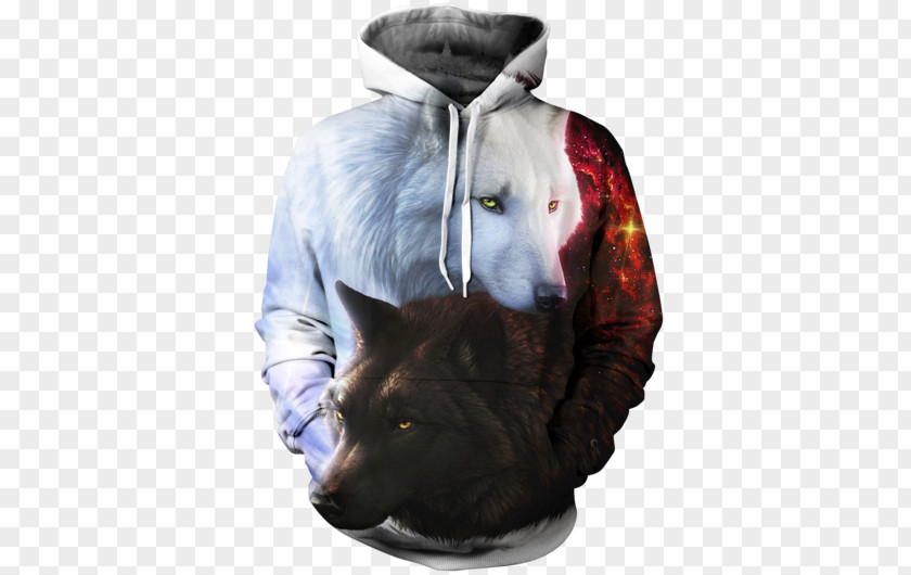 T-shirt Hoodie Gray Wolf Clothing Sweater PNG