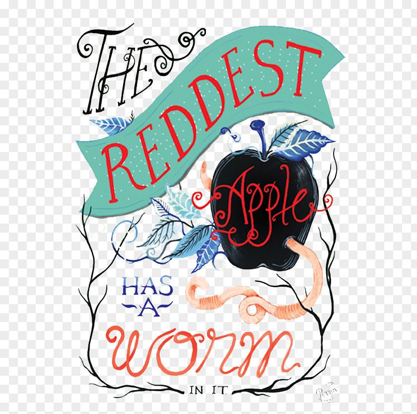 Hand Drawn Retro Apple Cover Illustration PNG