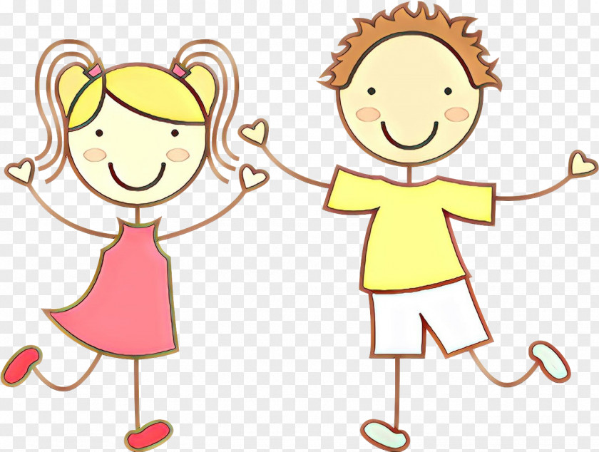 Line Art Gesture Cartoon Happy Child Finger PNG