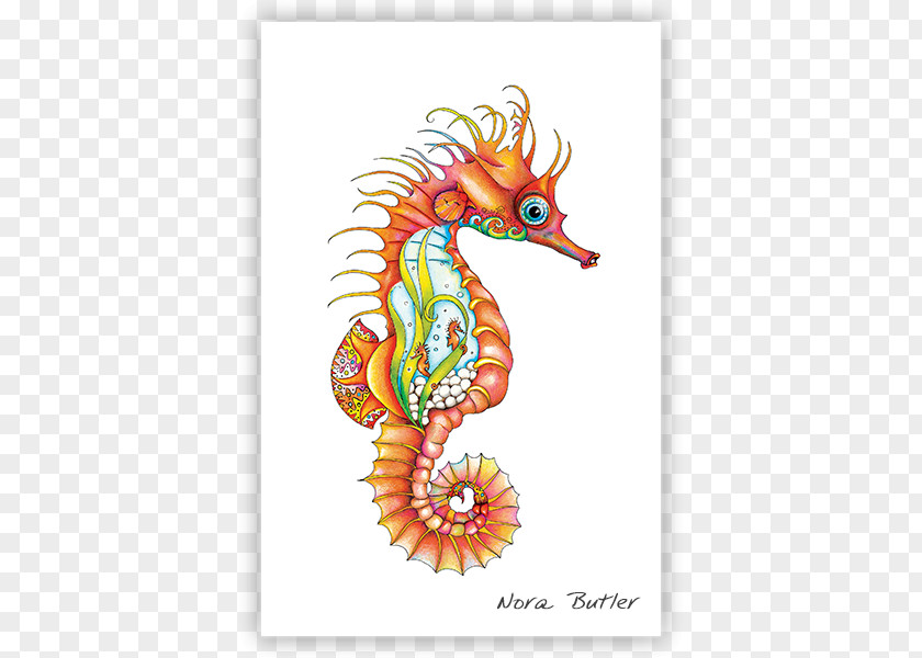 Seahorse Nora Butler Designs Drawing Work Of Art PNG