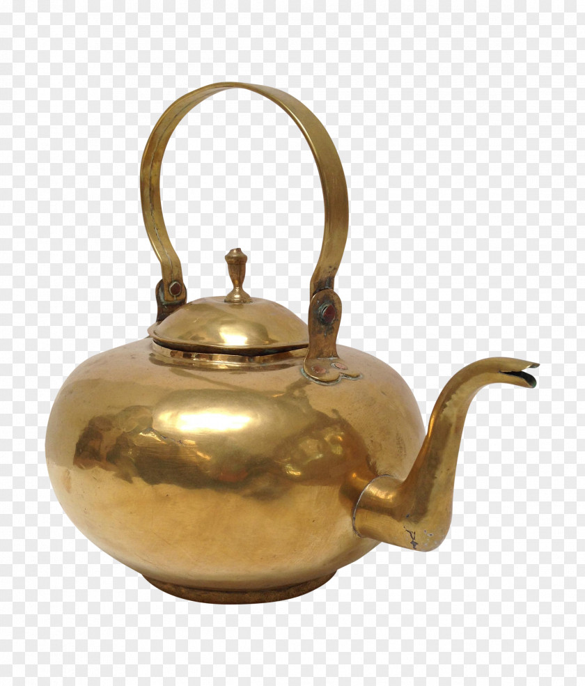 Tea Kettle Teapot 01504 Tennessee Brass PNG