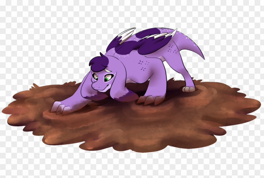 Mud Purple Violet Figurine Cartoon Character PNG