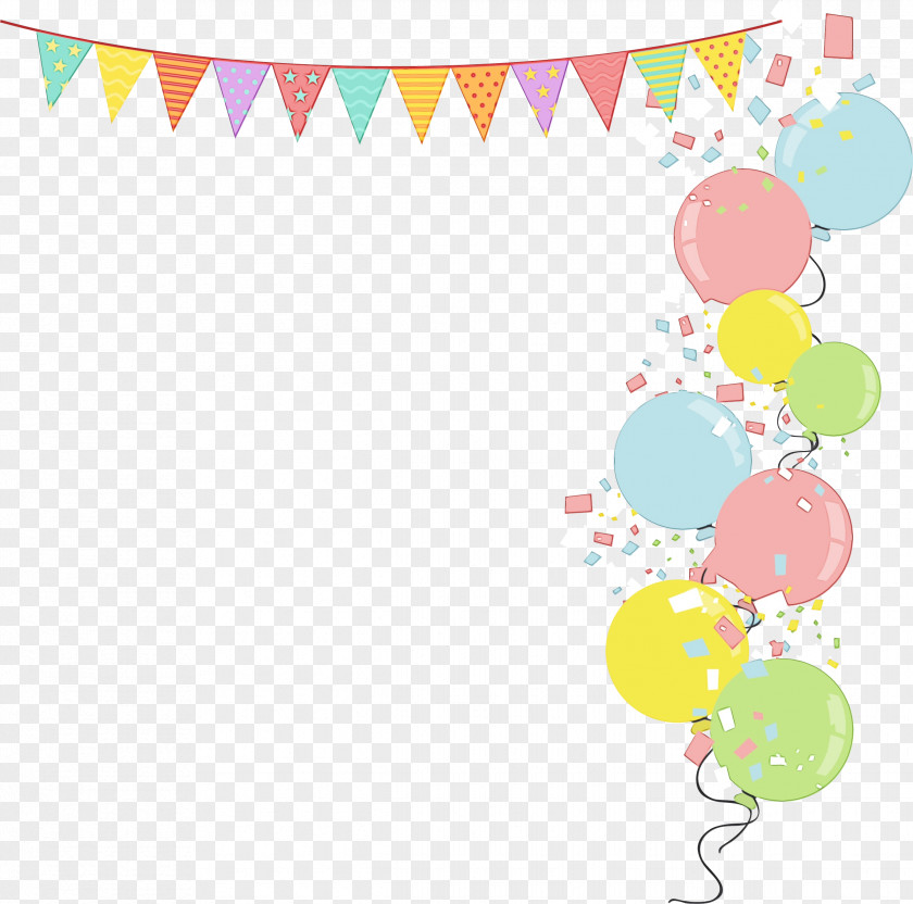 Party Supply Point Watercolor Balloon PNG