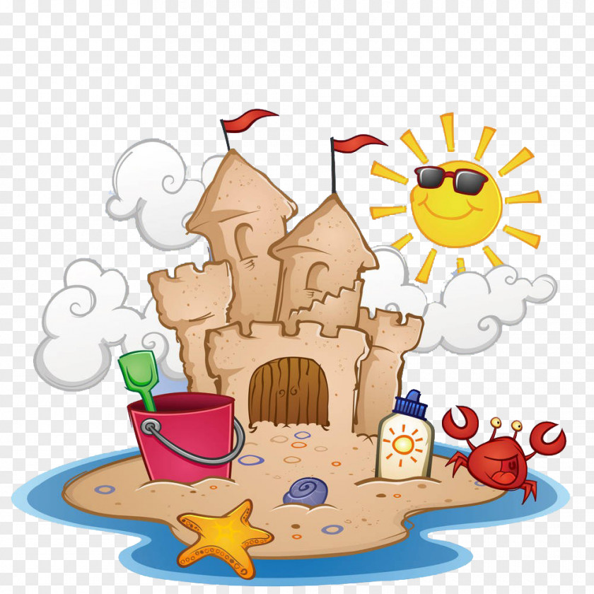 Sand Castle Art And Play Coloring Book Clip PNG