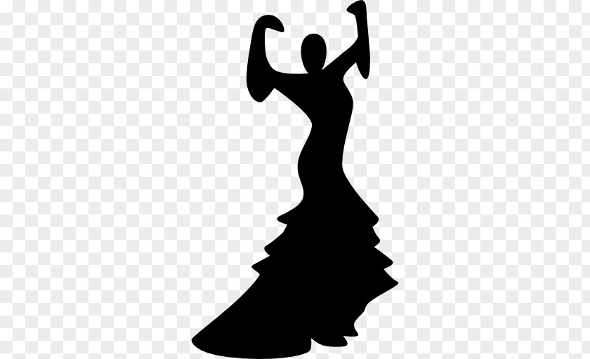 Silhouette Flamenco Ballet Dancer PNG