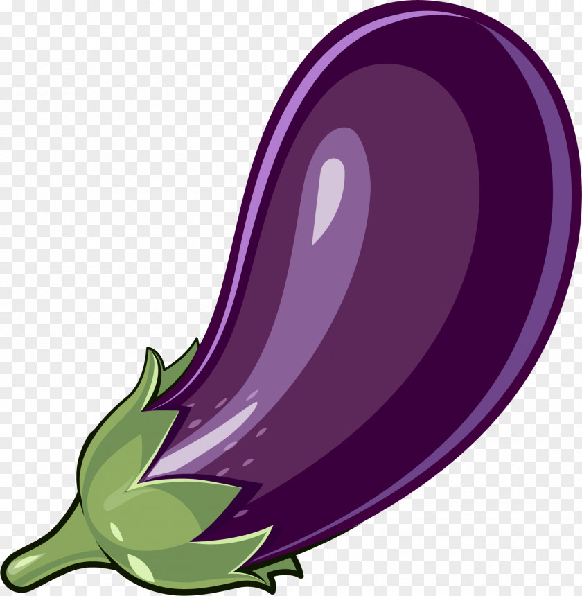 Cartoon Eggplant Material Stuffing PNG