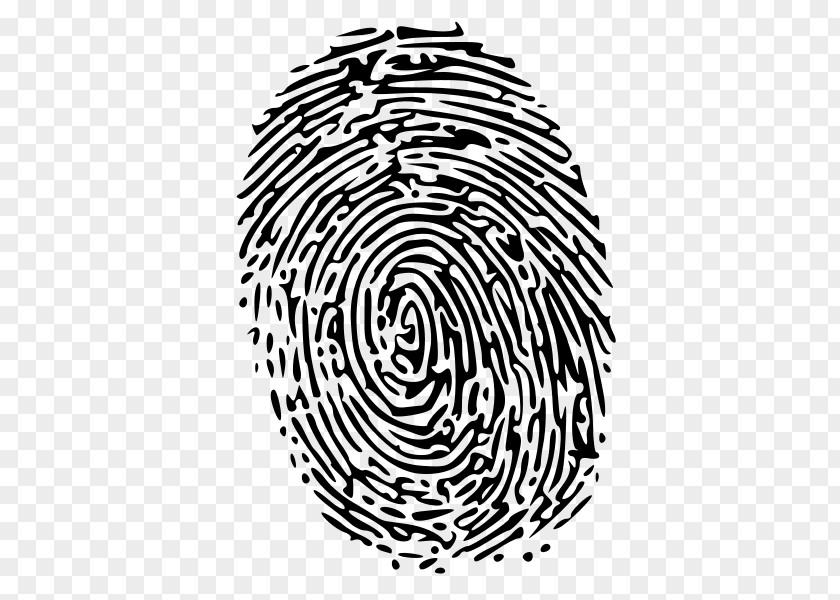 Fingerprint Tree Detective Clip Art PNG