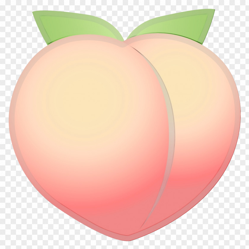 Plant Peach Pink Heart Clip Art Fruit PNG
