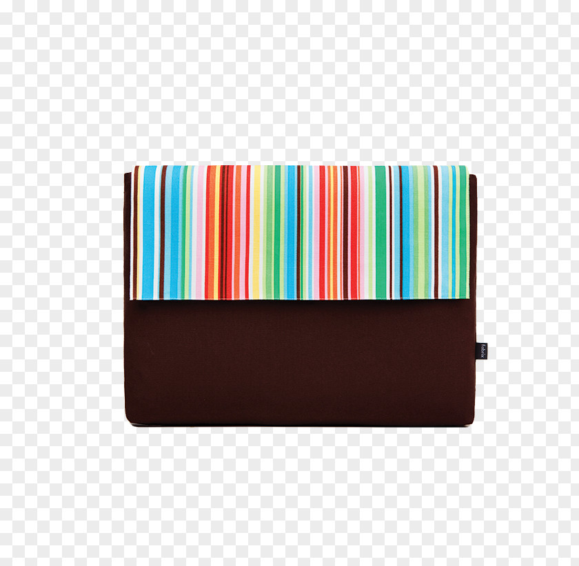 Rainbow Stripes Rectangle Turquoise PNG