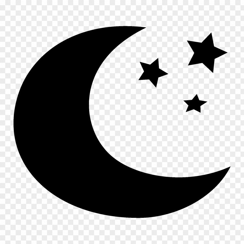 Moon Star And Crescent Lunar Phase Clip Art PNG