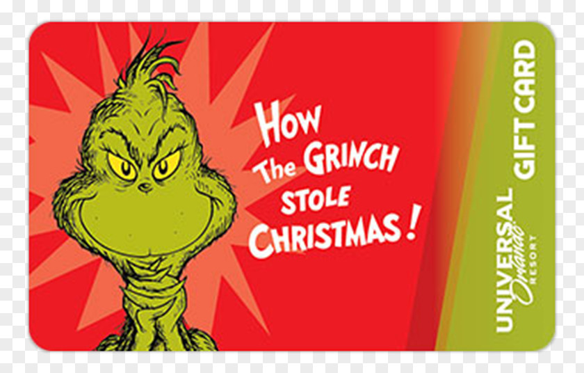 Christmas How The Grinch Stole Christmas! Gift Card PNG