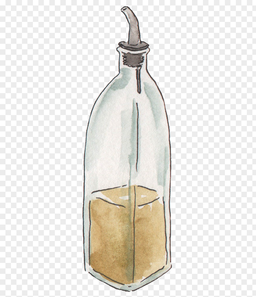 Drank Half The Drink Glass Bottle Oil PNG