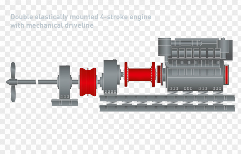 Engine Geislinger Coupling Two-stroke PNG