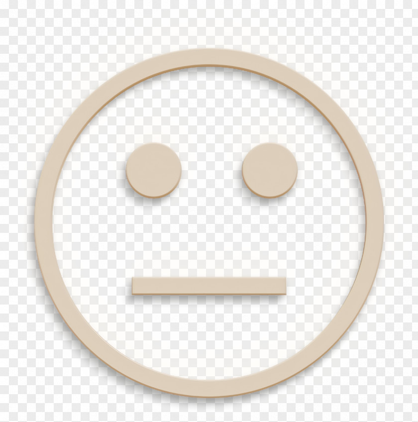 Smiley Icon Emoticon With Straight Mouth Line People PNG