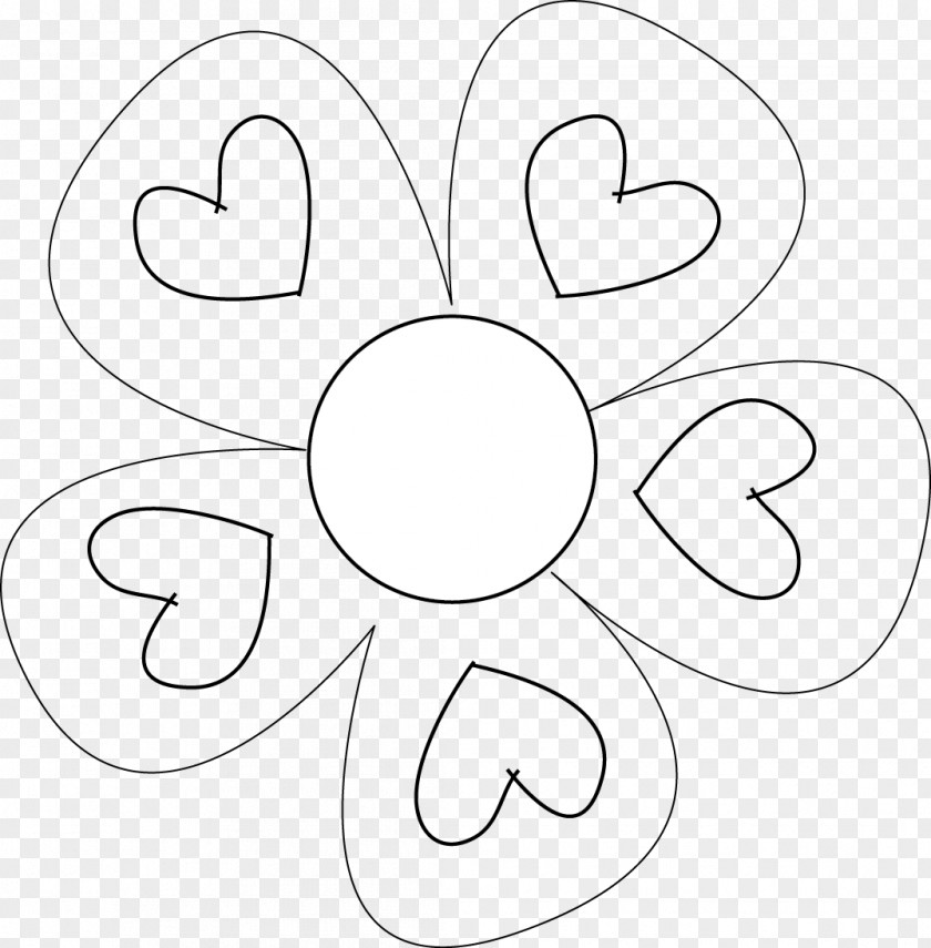Blank Flower Cliparts White Circle Area Pattern PNG