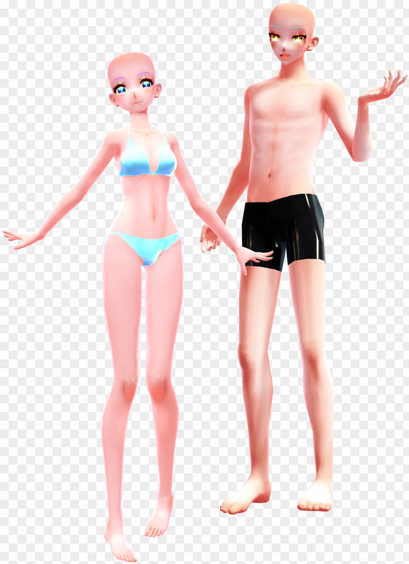 Body Mmd MikuMikuDance Metasequoia Drawing Megpoid Color Image PNG