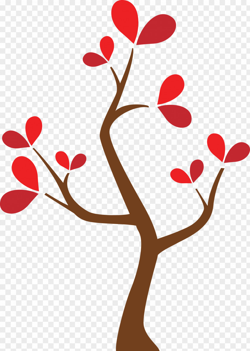 Branch Red Tree Leaf Plant PNG