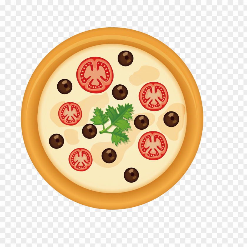 Cartoon A Pizza Breakfast Food Download PNG