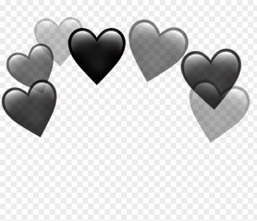 Heart Black Emoticon Photography Image PNG