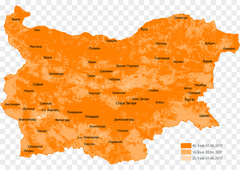 Map Bulgaria PNG