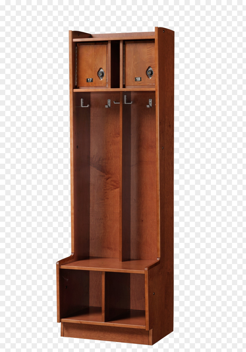 Wood Locker Changing Room Sport Shelf PNG
