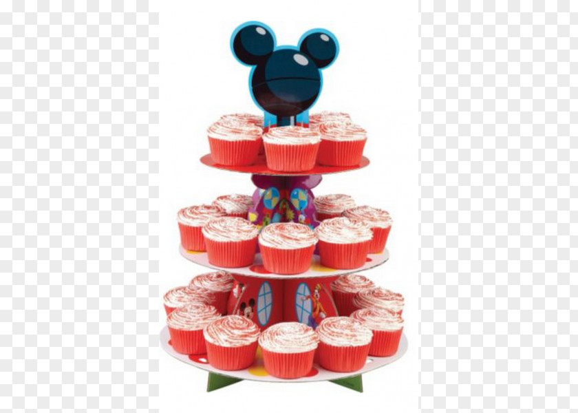 Cupcake Stand Mickey Mouse Minnie Birthday Cake Frosting & Icing PNG