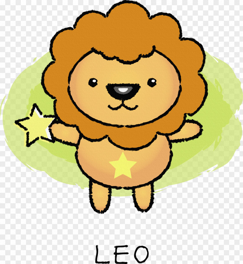 Lion Leo Vector Graphics Astrological Sign Cartoon PNG