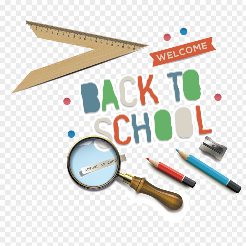 Pen And Set Square Vector Illustration PNG