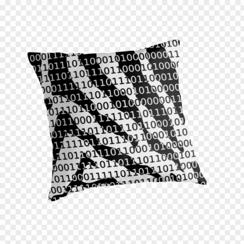Pillow Cushion Throw Pillows White Black PNG
